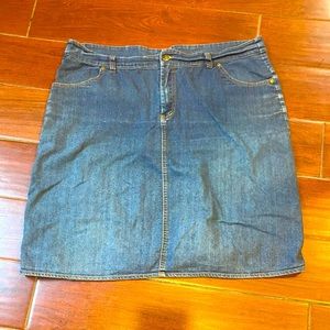 Ladies Kosher Casual Denim Skirt